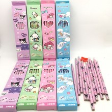 Sanrio Melody Cinnamoroll Kuromi HB pencils set(12...