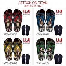 Attack on Titan anime flip flops shoes slippers a pair