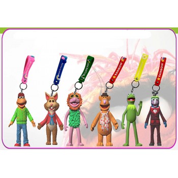 Sesame Street anime figure doll key chains set(6pcs a set)