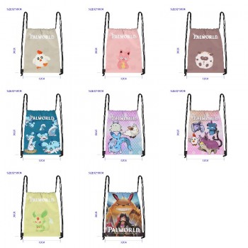 Palworld anime drawstring backpack bag