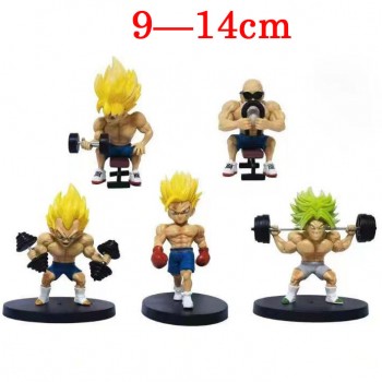 Dragon Ball fitness anime figures set(5pcs a set)(OPP bag)