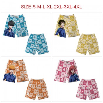 Blue Lock anime beach short pants summer thin trousers