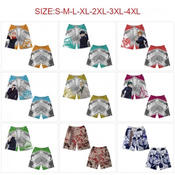 Jujutsu Kaisen anime beach short pants summer thin trousers