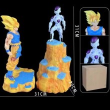 Dragon Ball Super Saiyan Son Goku VS Frieza anime figures set(2pcs a set)