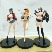 One Piece Boa Hancock Nami Robin fashion anime fig...