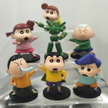 Crayon Shin-chan anime figures set(7pcs a set)(OPP bag)