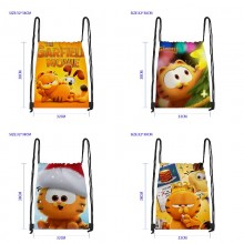 The Garfield Movie drawstring backpack bag