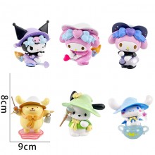 magic My Melody anime figures set(6pcs a set)(OPP bag)