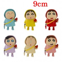 Crayon Shin-chan anime figures set(6pcs a set)(OPP bag)