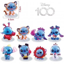 Stitch 100th anime figures set(8pcs a set)(OPP bag)