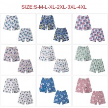 Stitch anime beach short pants summer thin trouser...