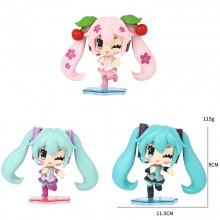 Hatsune Miku anime figures set(3pcs a set)(OPP bag...