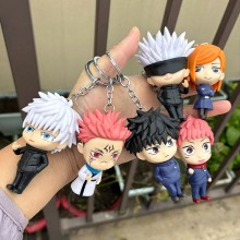 Jujutsu Kaisen anime figure doll key chains set(6p...