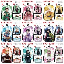 Demon Slayer anime nylon backpack bag shoulder pen...