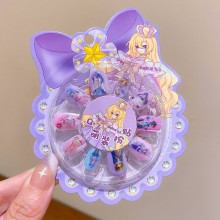 Princess Cartoon Cute anime fingernails fake nails...