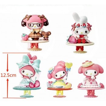 My Melody anime figures set(5pcs a set)(OPP bag)