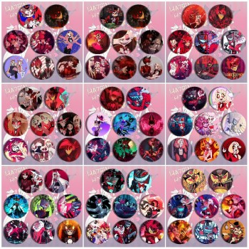 Hazbin Hotel anime brooch pins set(8pcs a set)58MM