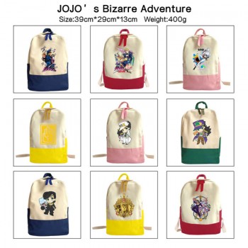 JoJo's Bizarre Adventure anime canvas backpack bag