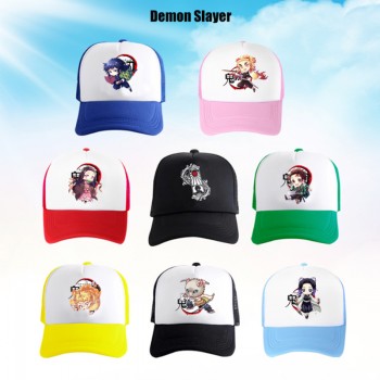 Demon Slayer anime mesh baseball caps sun hat