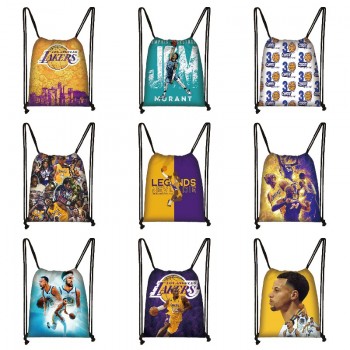 NBA basketball drawstring bags backpack