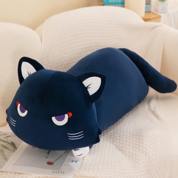 Genshin Impact Wanderer Balladeer black cat game plush doll 70cm/90cm