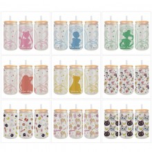 Sailor Moon anime frosted glass cups 350ml/450ml