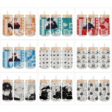 Jujutsu Kaisen anime frosted glass cups 350ml/450m...