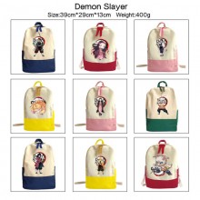 Demon Slayer anime canvas backpack bag
