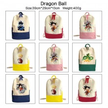 Dragon Ball anime canvas backpack bag