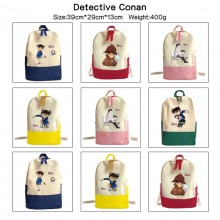 Detective Conan anime canvas backpack bag