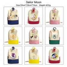 Sailor Moon anime canvas backpack bag