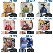 Naruto anime zipper wallet purse