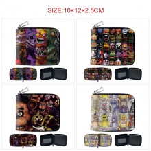 Five Nights at Freddy's anime zipper wallet purse