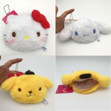 Sanrio kitty Cinnamoroll Kuromi anime plush wallet...