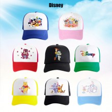 Princess Snow White Belle Mulan Mermaid anime mesh baseball caps sun hat