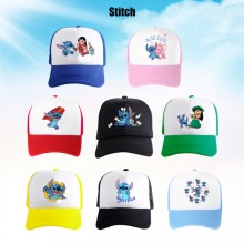Stitch anime mesh baseball caps sun hat