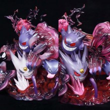 Pokemon Gengar Team Family anime big figures set(can lightable)