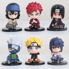 Naruto sitting anime figures set(6pcs a set)(OPP b...