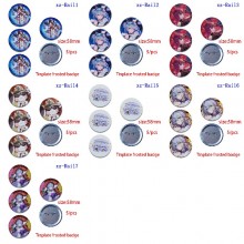 Honkai Star Rail game tinplate frosted bandage pin...