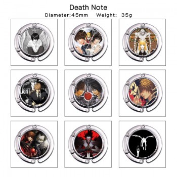 Death Note anime alloy portable bag hanger hook holder