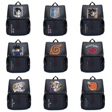 One Piece Naruto Totoro Dragon Ball anime canvas backpack bag