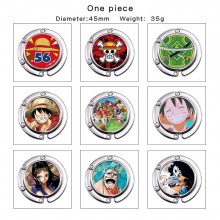 One Piece anime alloy portable bag hanger hook hol...