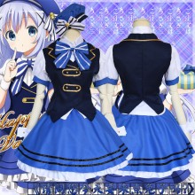 Is the order a rabbit Kafuu Chino anime cosplay cloth costume dress