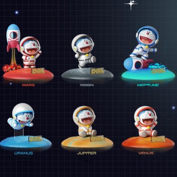 Space Doraemon anime figures set(6pcs a set)(OPP bag)