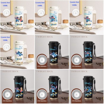 Stitch anime Coffee Cup 316 Stainless Steel Thermal Cup
