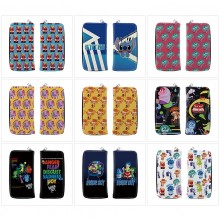 Inside Out anime long zipper wallet purse