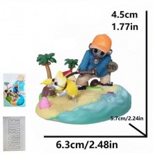 Dragon Ball Z Toriyama Akira walk a dog anime figure 4.5cm