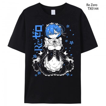 Re:Life in a different world from zero anime short sleeve cotton t-shirt
