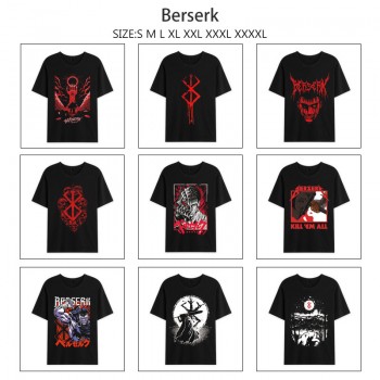 Berserk anime Short Sleeve Cotton T-Shirts