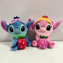 4inches Strawberry Stitch anime plush dolls set 10cm(2pcs a set)